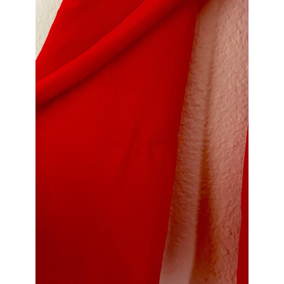 Michael Kors Blouse Top Coral Long Sleeve front zipper Sz M - Picture 8 of 8